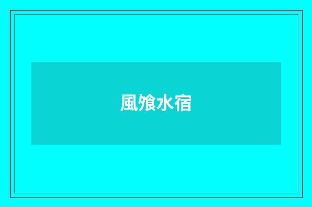 風飧水宿
