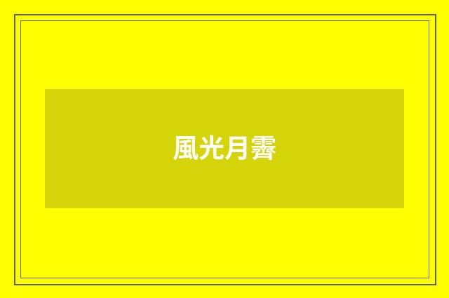 風光月霽