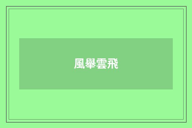風舉雲飛