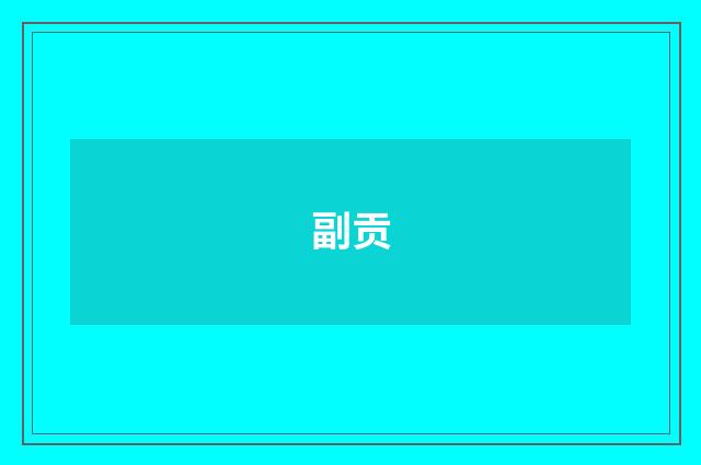 副贡