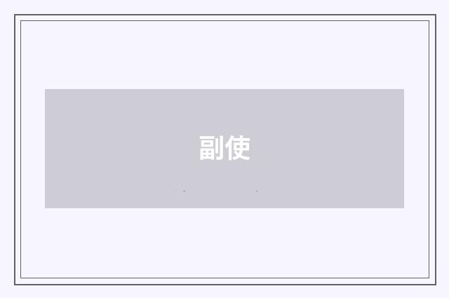 副使