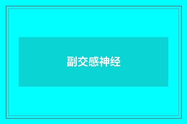副交感神经