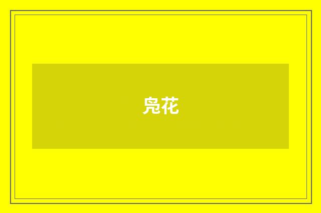 凫花