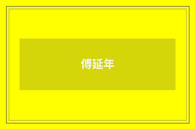 傅延年