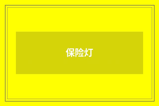 保险灯