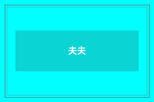 夫夫