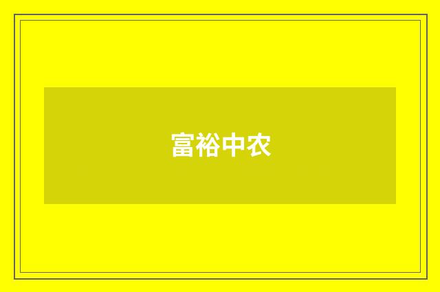 富裕中农