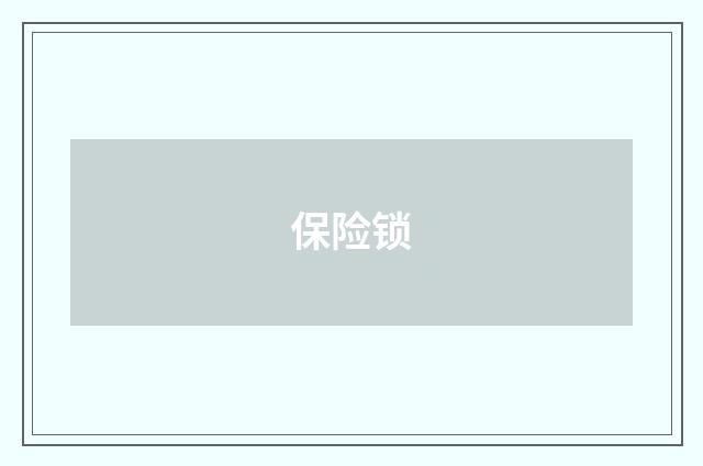 保险锁
