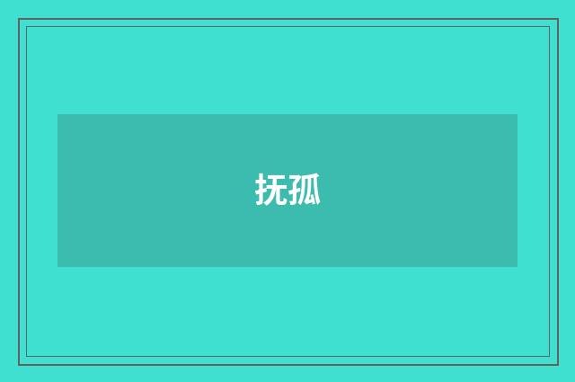 抚孤