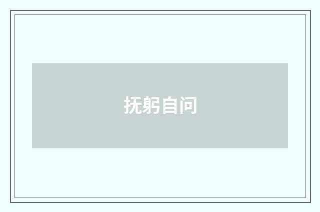 抚躬自问