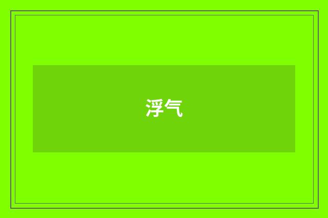 浮气