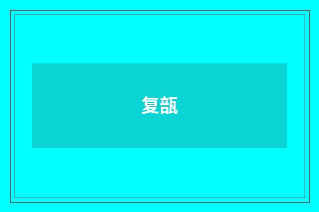 复瓿