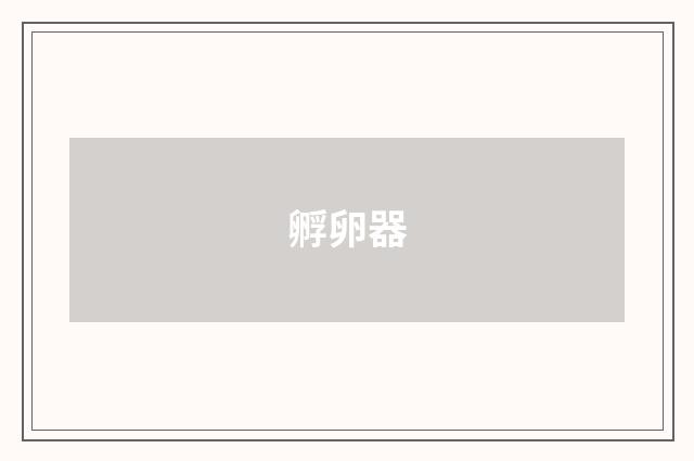 孵卵器