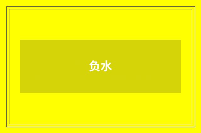 负水