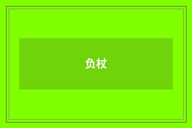 负杖