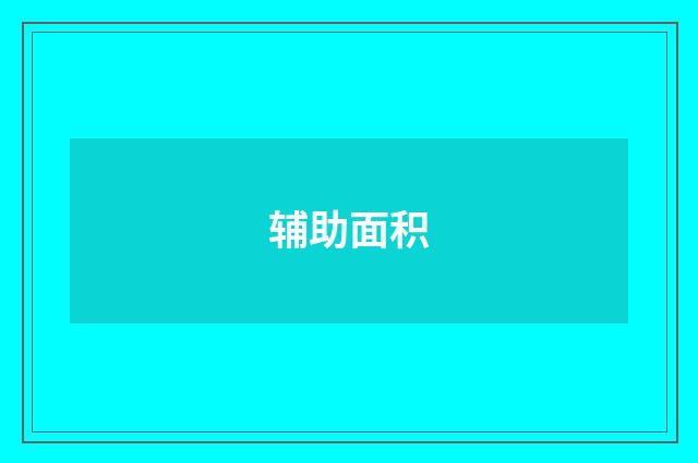 辅助面积