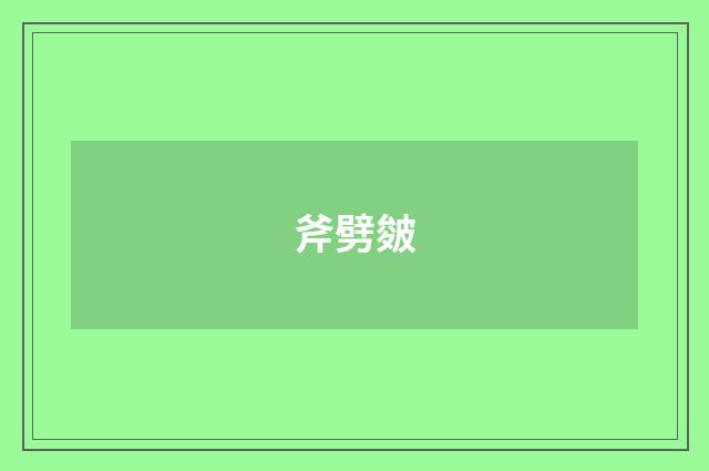 斧劈皴
