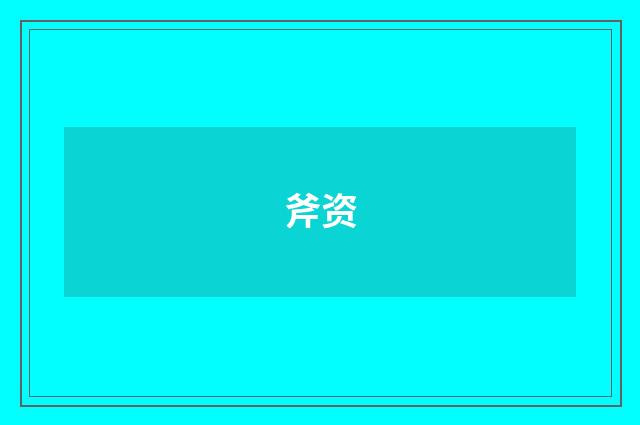 斧资
