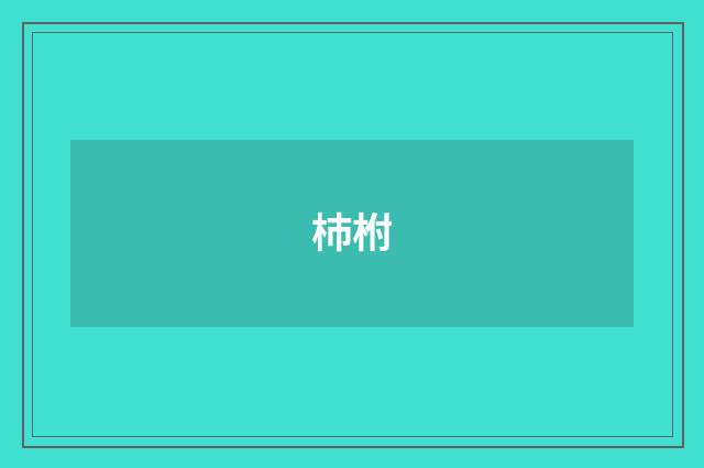 杮柎