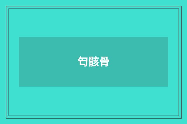 匄骸骨
