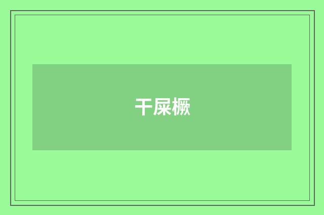 干屎橛
