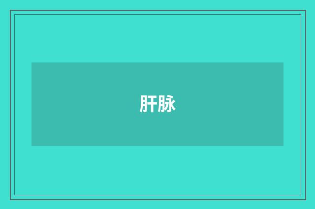 肝脉