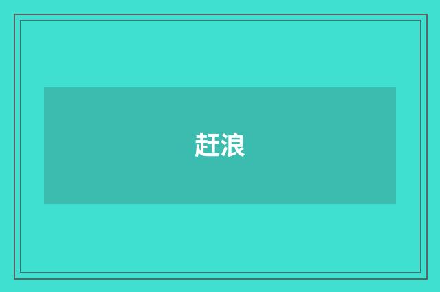 赶浪