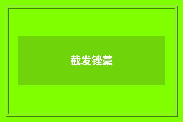 截发锉藳