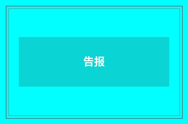 告报