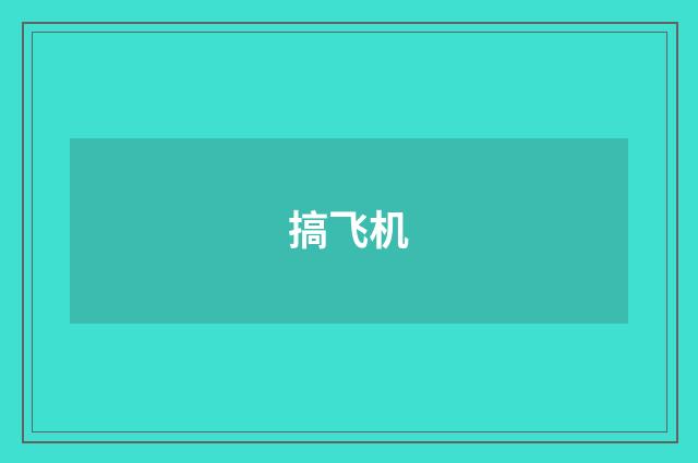 搞飞机