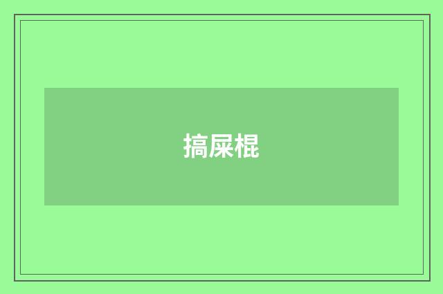 搞屎棍