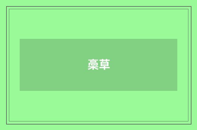 槀草