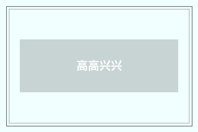 高高兴兴