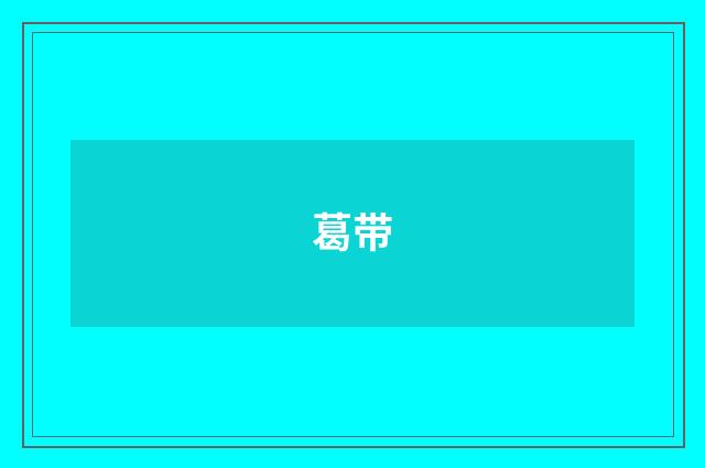 葛带