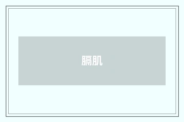 膈肌