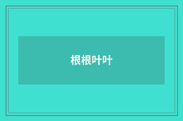 根根叶叶