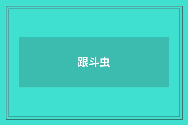 跟斗虫