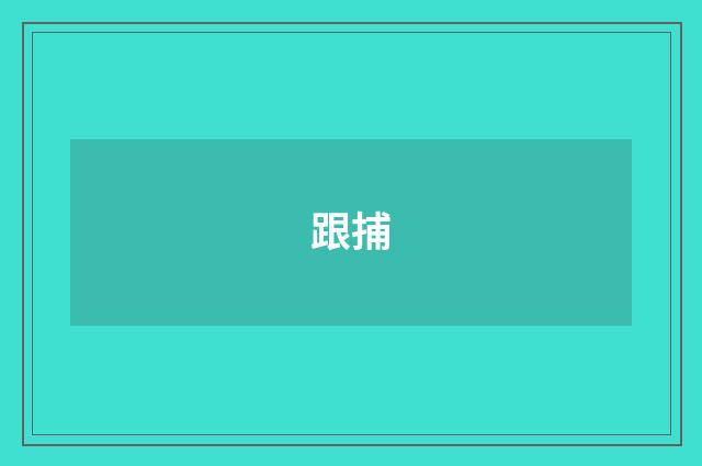 跟捕