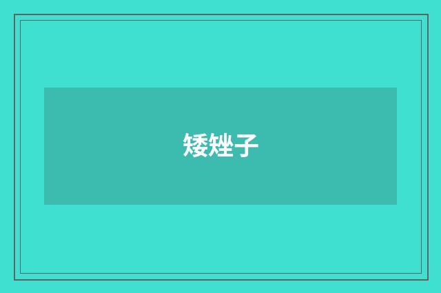 矮矬子