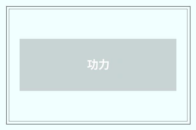 功力