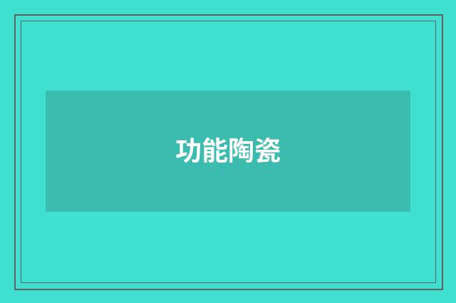 功能陶瓷