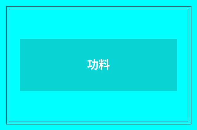 功料