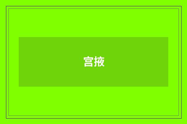宫掖