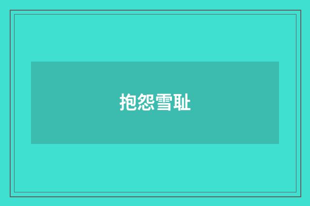 抱怨雪耻