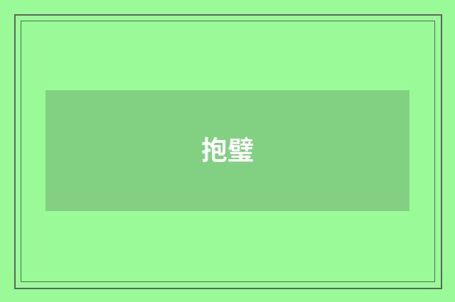 抱璧