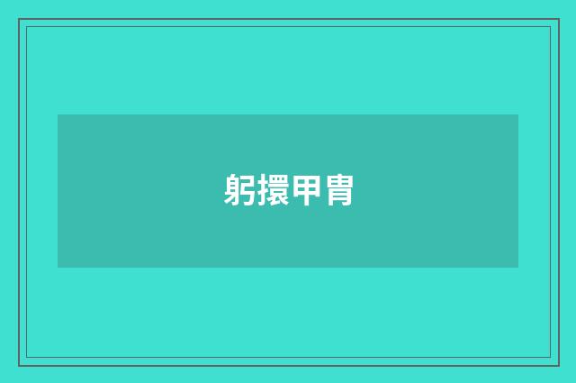 躬擐甲胄