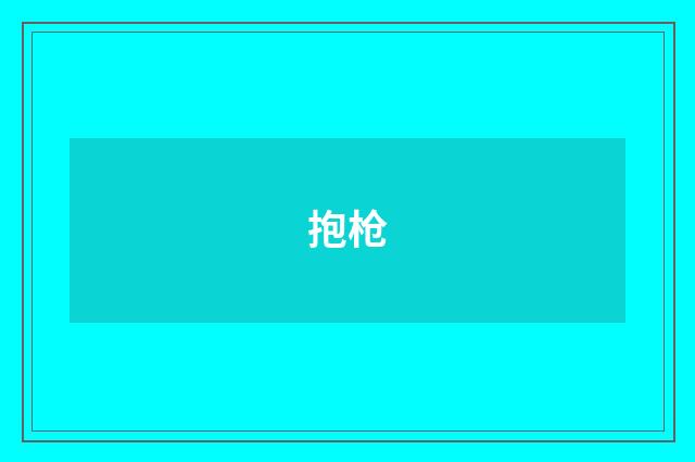 抱枪