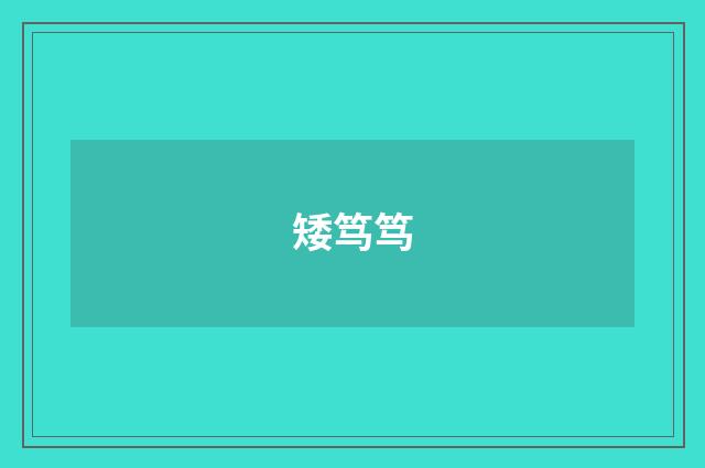 矮笃笃
