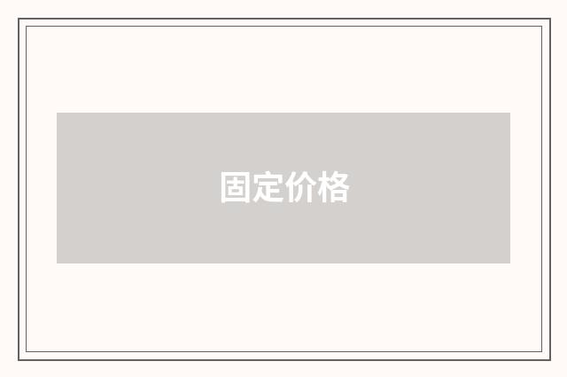 固定价格