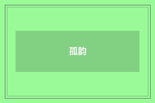 孤韵